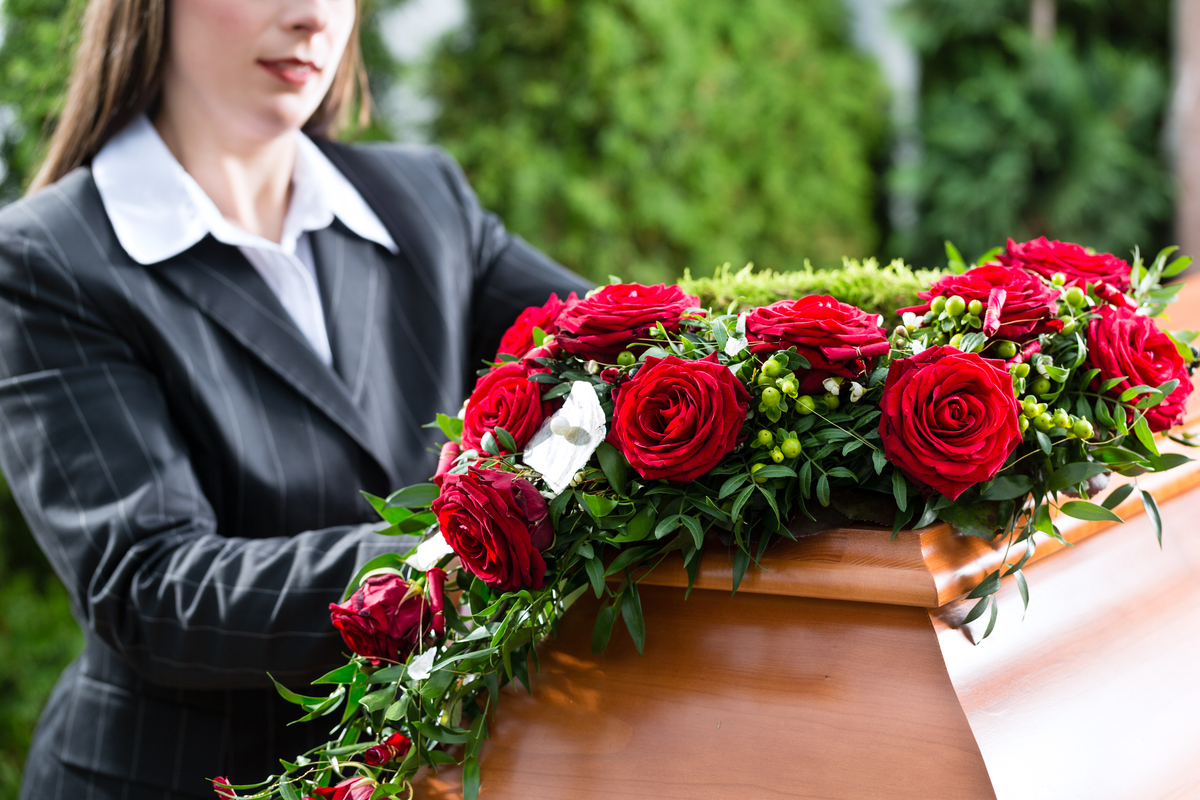 flores para un funeral